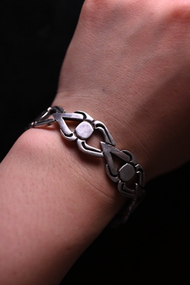 Mexico vintage heavy silver bracelet