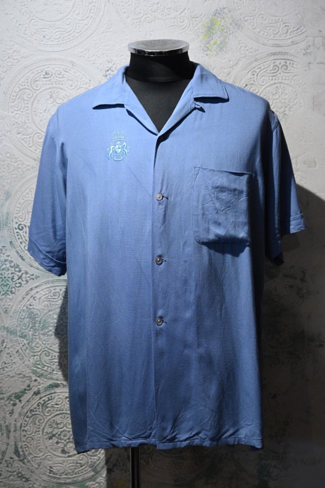 us 1960's "Wings" rayon s/s shirt