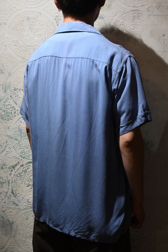 us 1960's "Wings" rayon s/s shirt