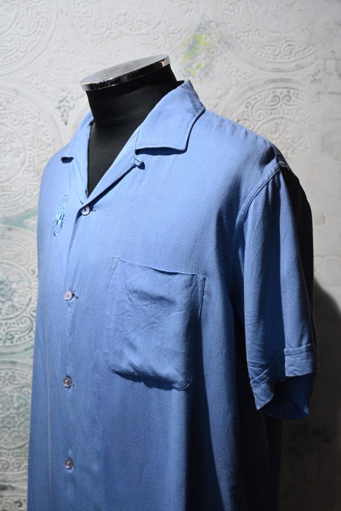 us 1960's "Wings" rayon s/s shirt