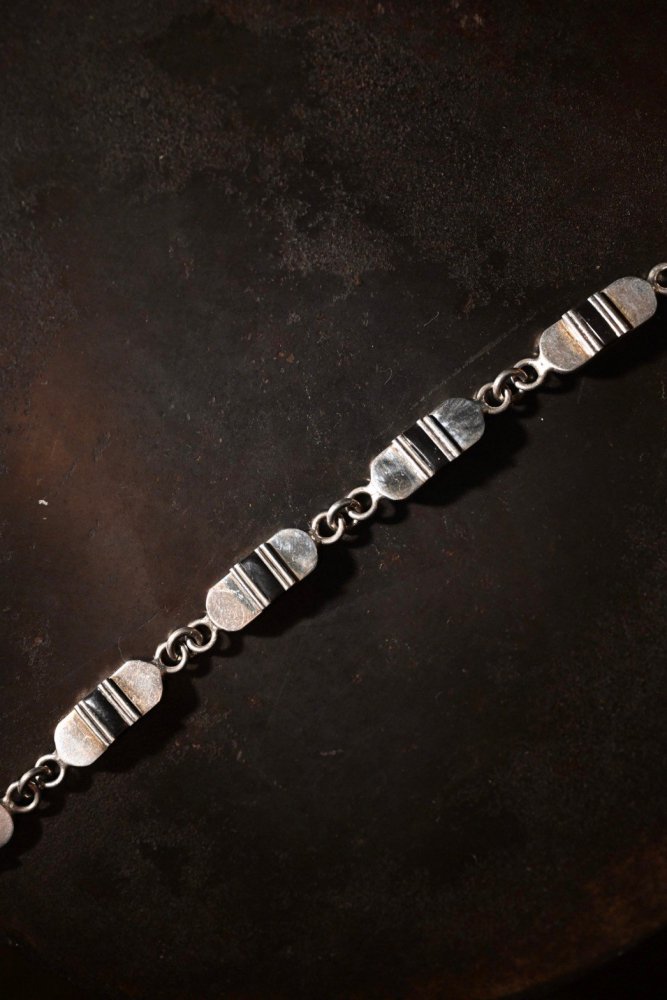 Mexico vintage silver  onyx bracelet