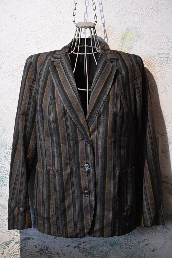 us 1960's random stripe tailored jacket