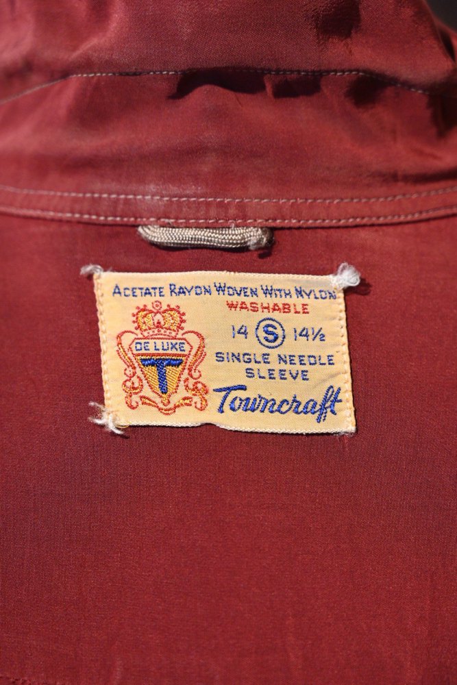 us 1950's double flap pocket rayon shirt 