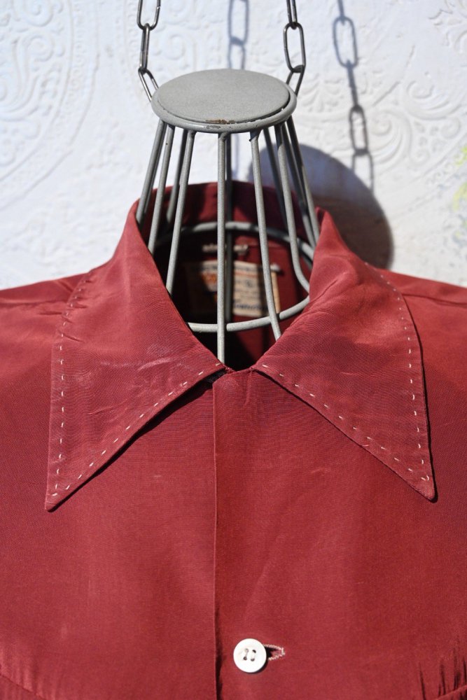 us 1950's double flap pocket rayon shirt 