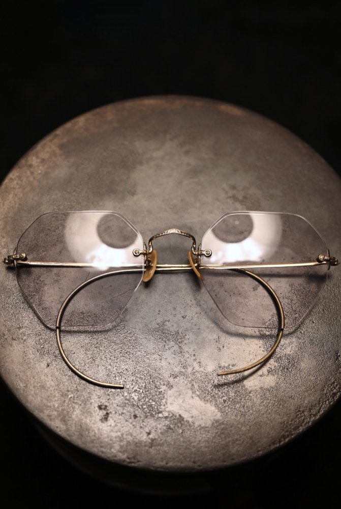 us 1940's "Bausch&Lomb" 12KGF two point glasses