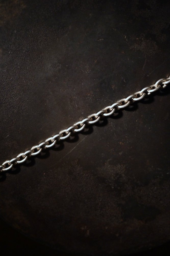 Vintage silver locket chain bracelet