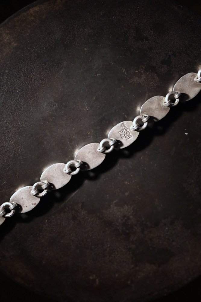 Mexico vintage silver  multi stone bracelet