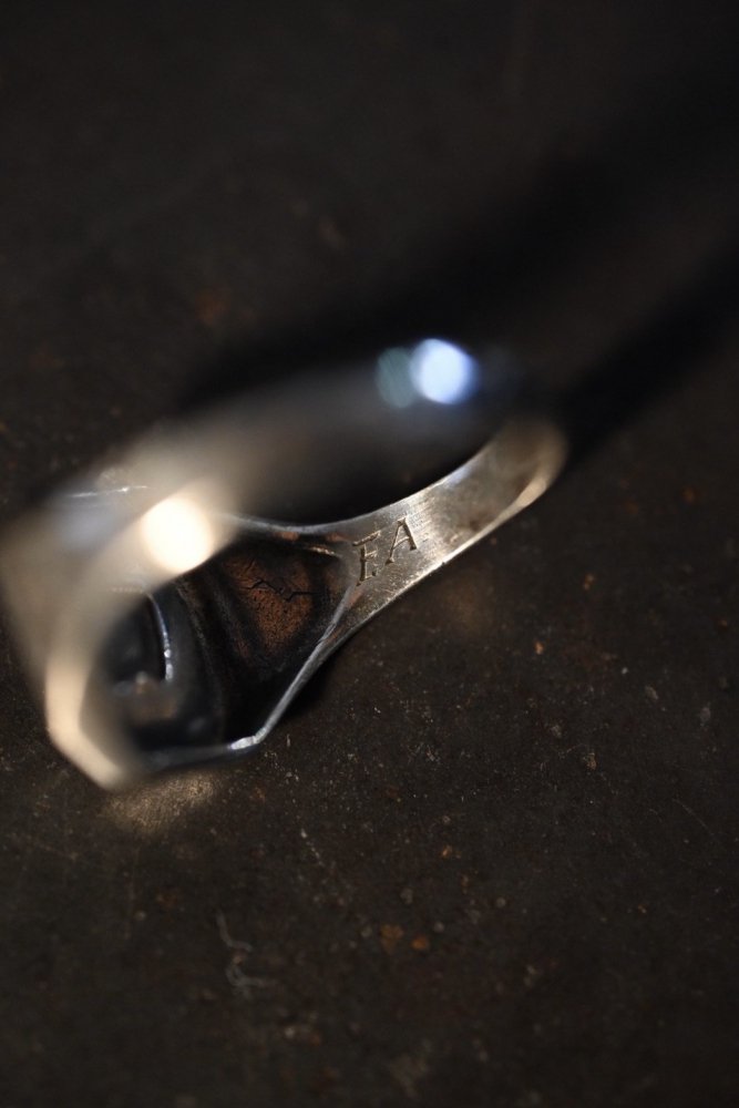 us 1940's college silver ring