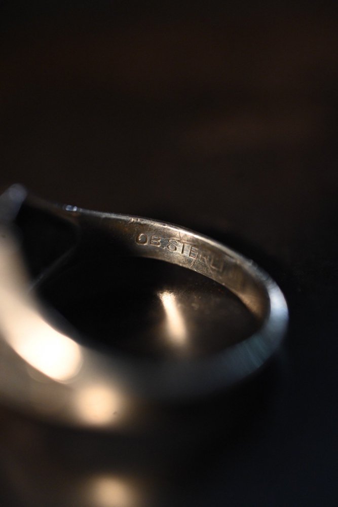 us 1940's college silver ring