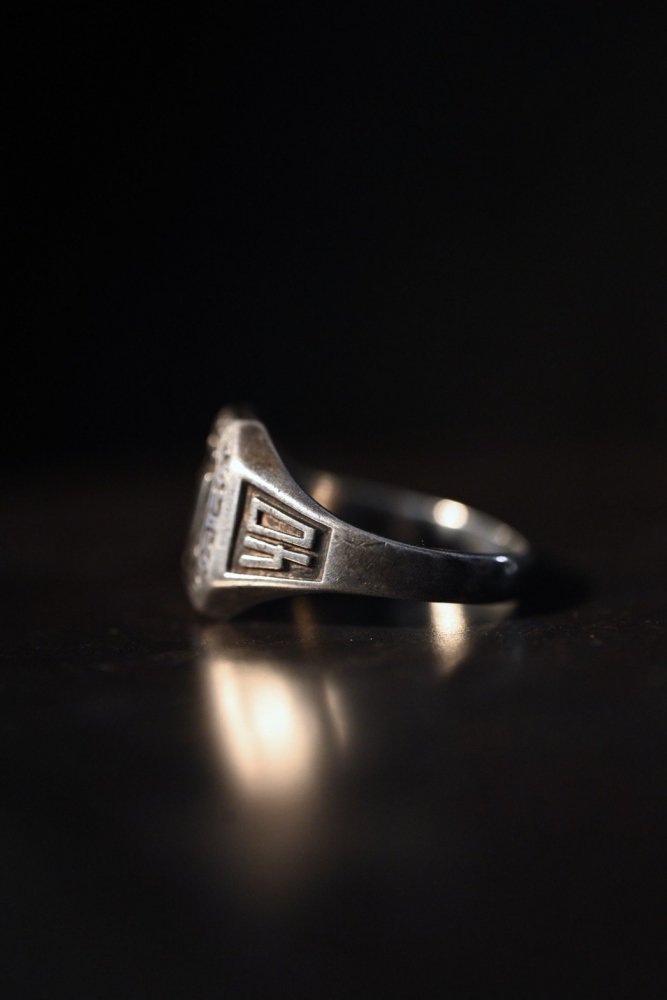 us 1940's college silver ring