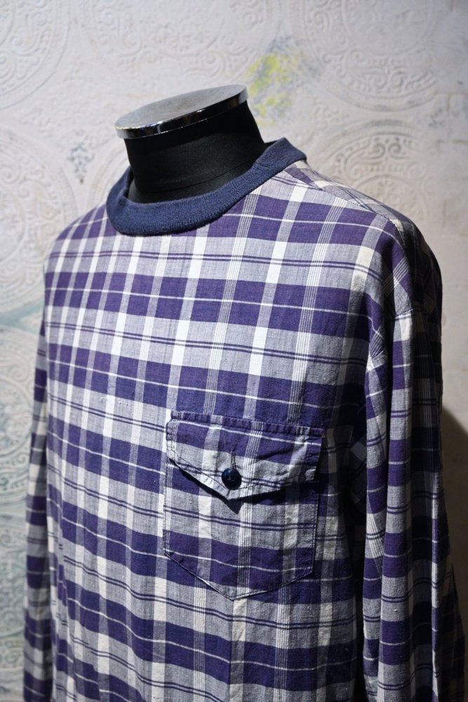 us 1960's pullover check shirt