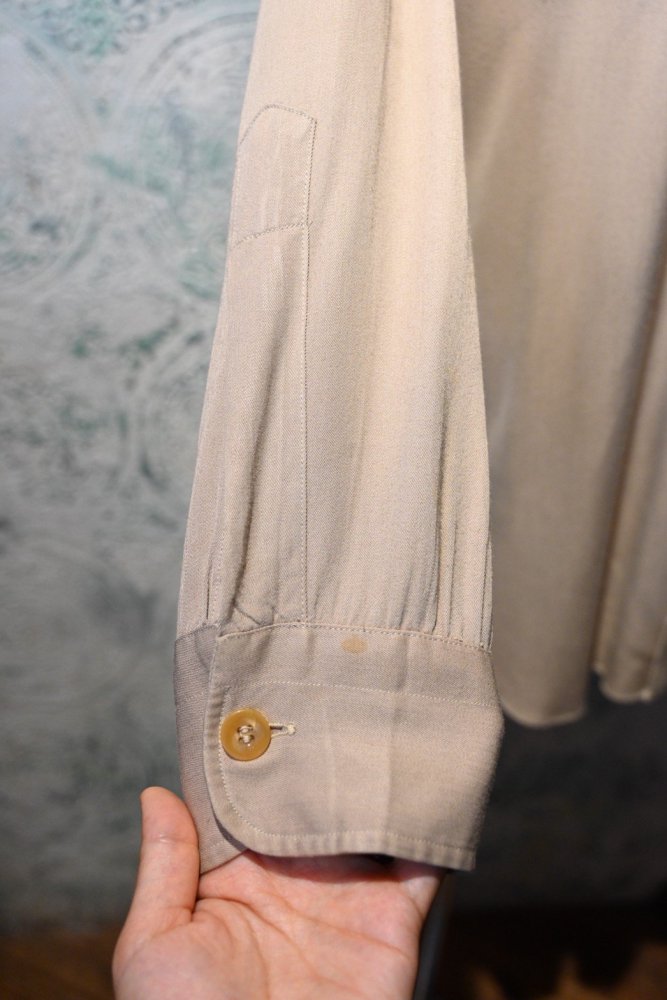 us 1950's~ "Packard" rayon gabardine raglan shirt