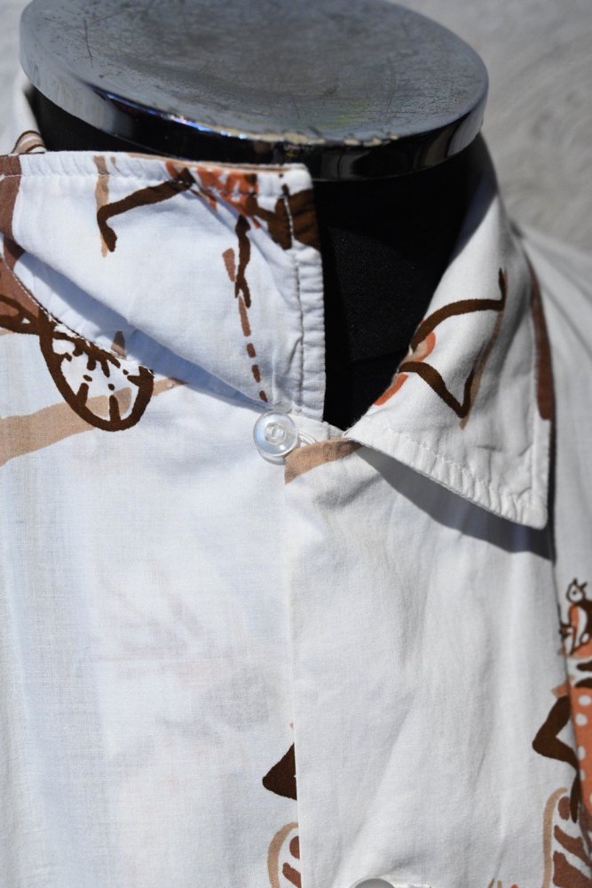 us 1970's "Sun's sea" printed s/s shirt