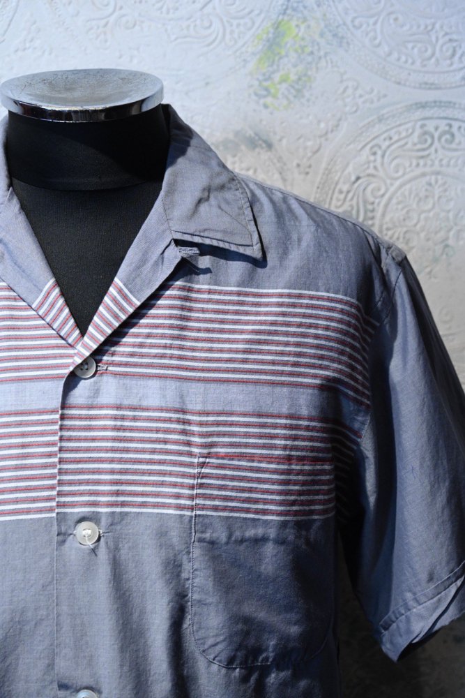 us 1960's "Pennleigh" cotton s/s shirt