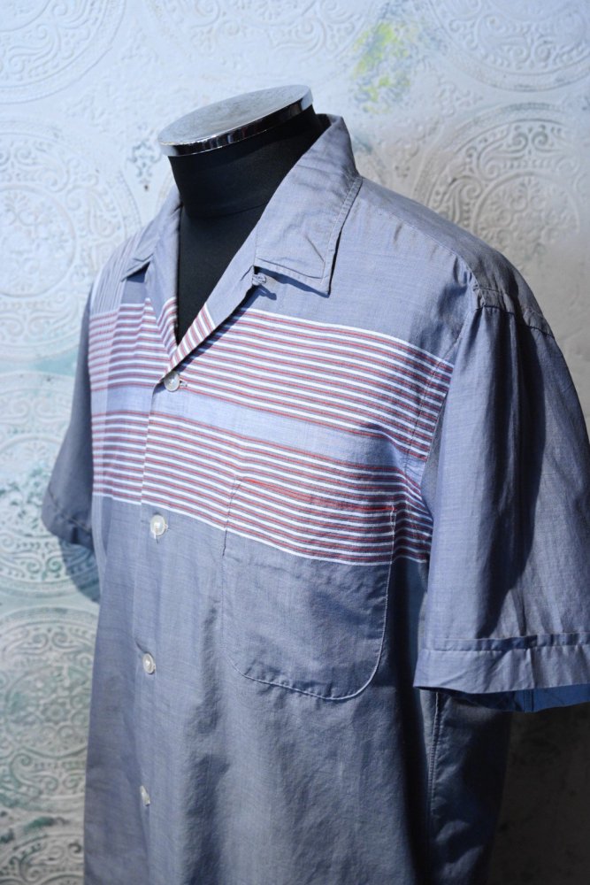 us 1960's "Pennleigh" cotton s/s shirt