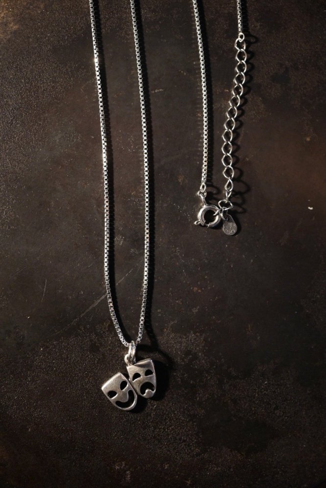 Vintage two face silver necklace