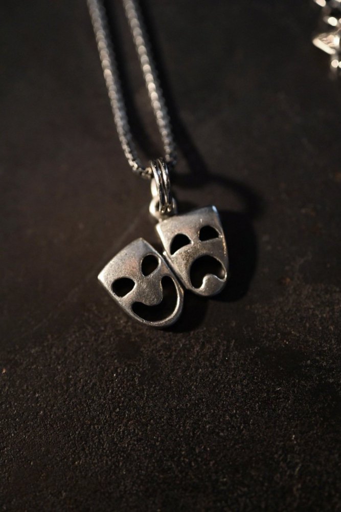 Vintage two face silver necklace