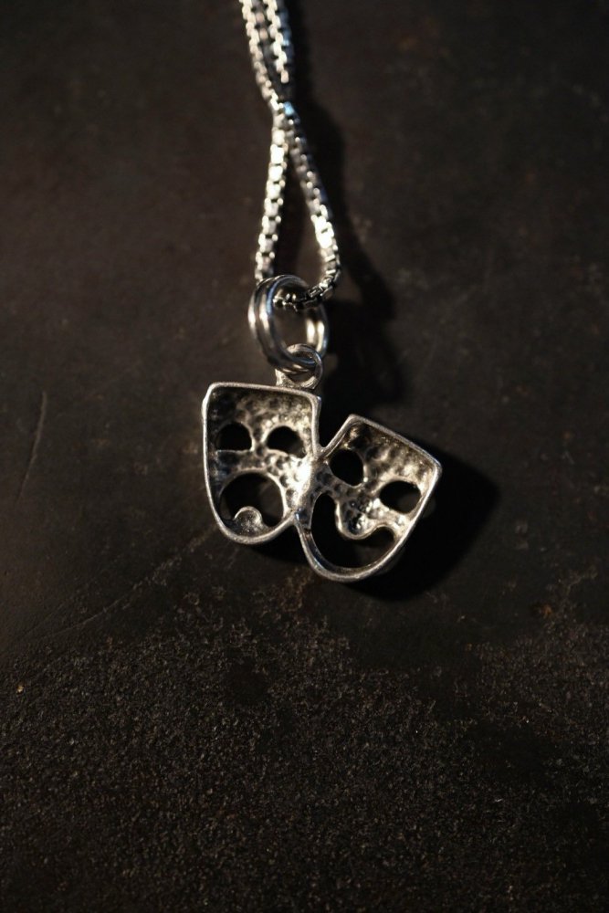 Vintage two face silver necklace