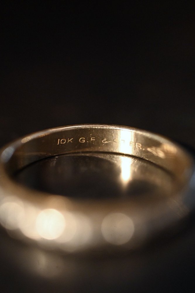 us 1960's~ 10KGF  silver ring