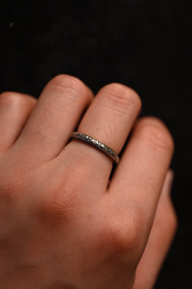 us 1960's~ 10KGF  silver ring