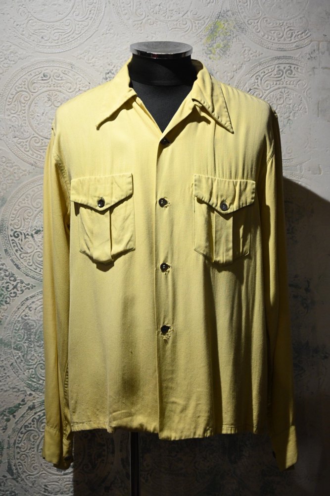 us 1950's "Jack Charles" grunge rayon shirt