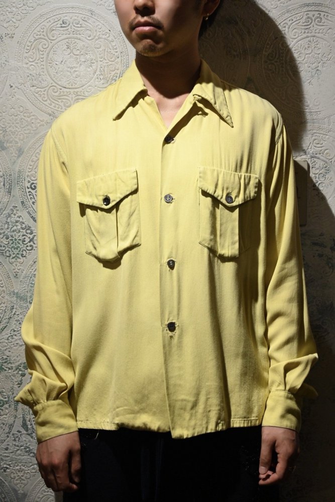 us 1950's "Jack Charles" grunge rayon shirt