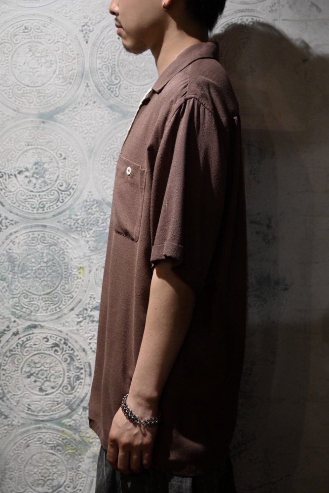 us 1950's nep rayon s/s shirt