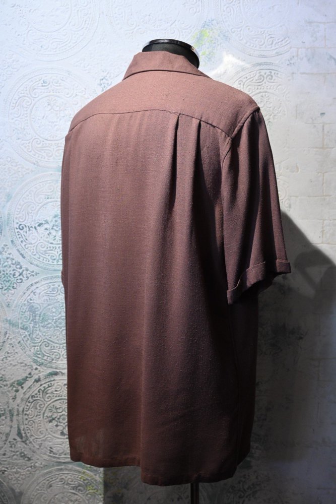 us 1950's nep rayon s/s shirt