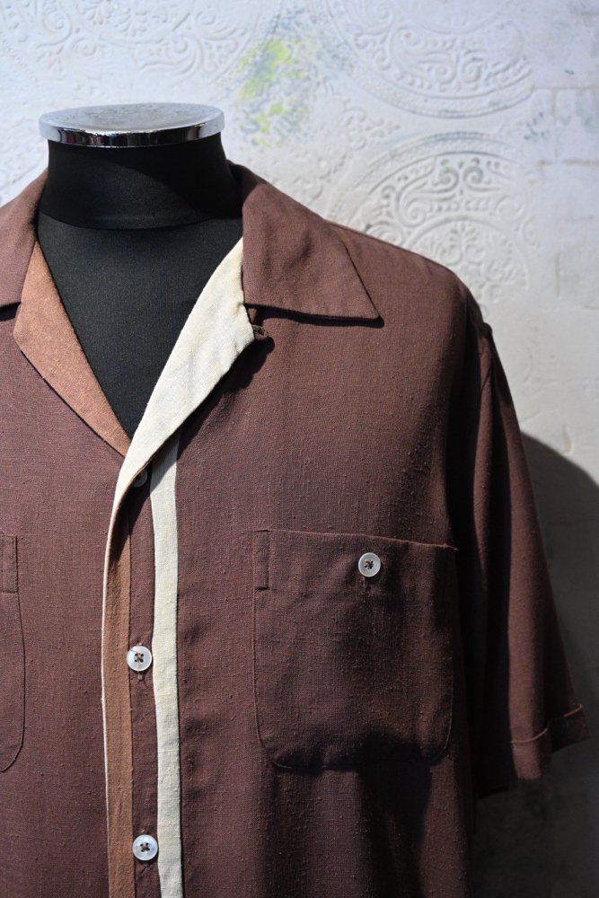 us 1950's nep rayon s/s shirt