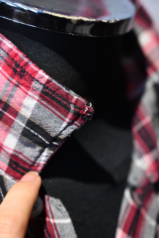 us 1960's rayon check shirt