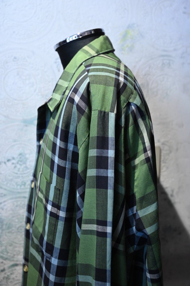 us 1970's "Squire Casuals" check shirt -18 1/2-