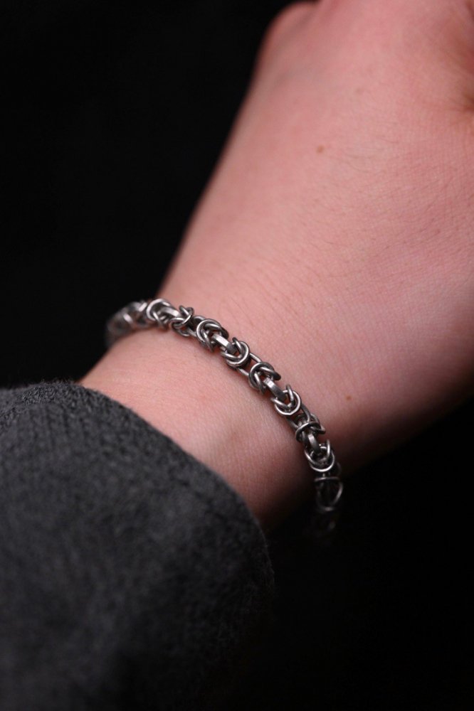 Italy vintage silver chain bracelet