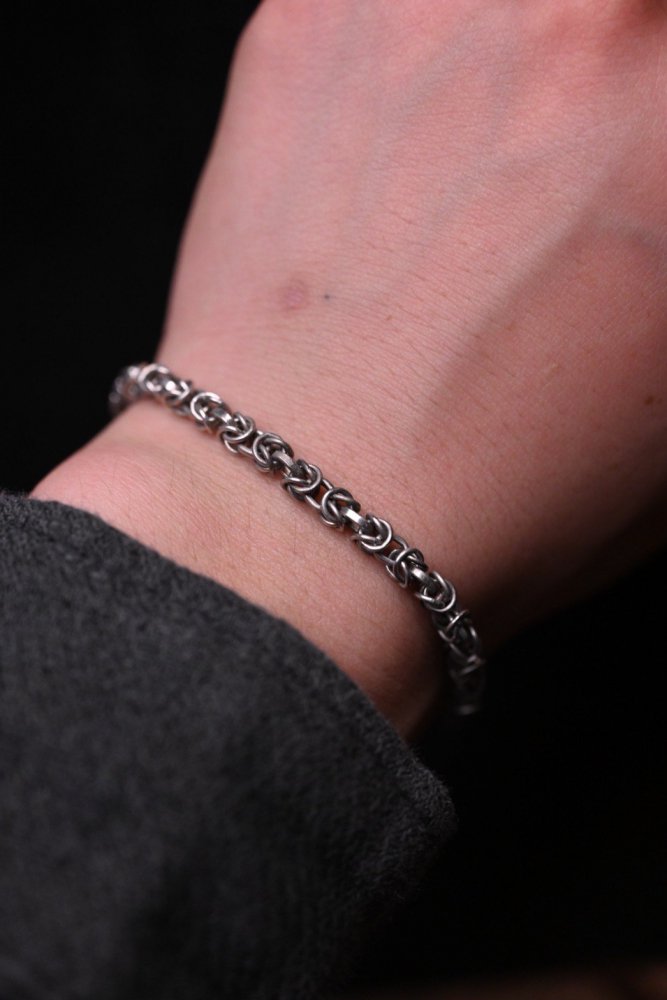 Italy vintage silver chain bracelet