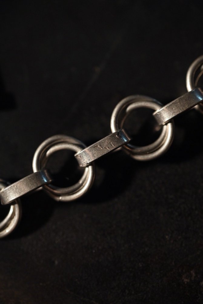 Vintage modern design silver bracelet