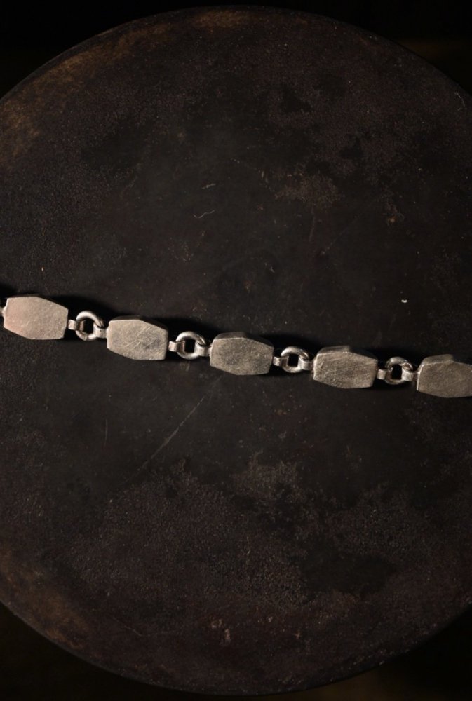 Mexico vintage silver  onyx braclet