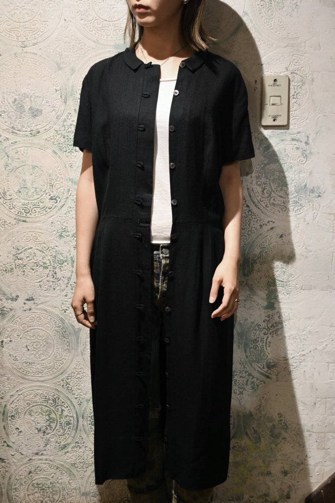 us 1950's rayon slab s/s shirt coat