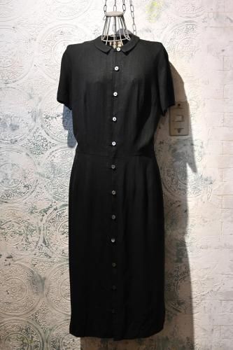 us 1950's rayon slab s/s shirt coat