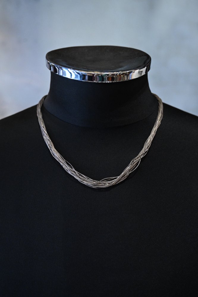 Vintage silver beads chain necklace