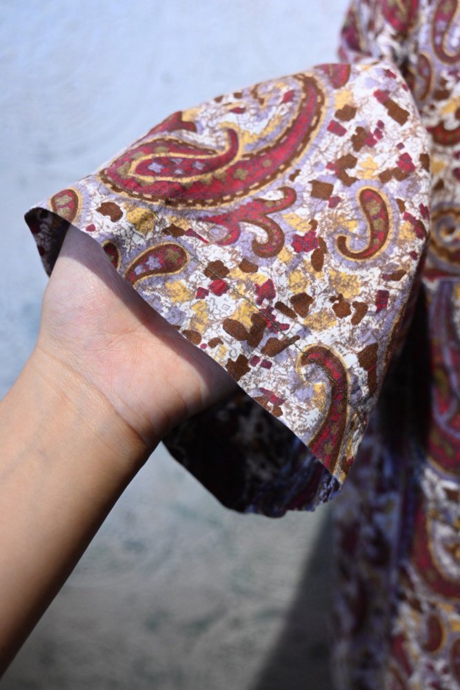 us 1960's "McGREGOR" cotton paisley s/s shirt