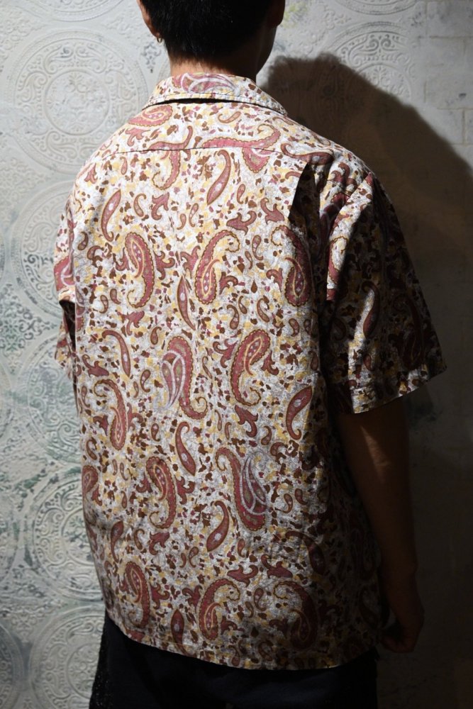 us 1960's "McGREGOR" cotton paisley s/s shirt