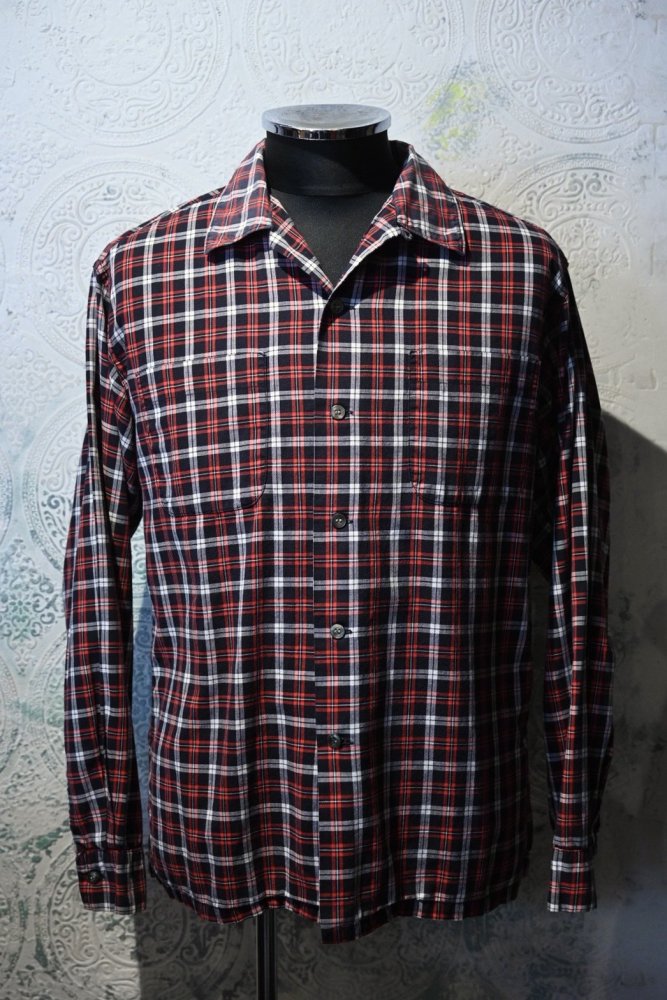 us 1960's "McGREGOR" cotton check shirt