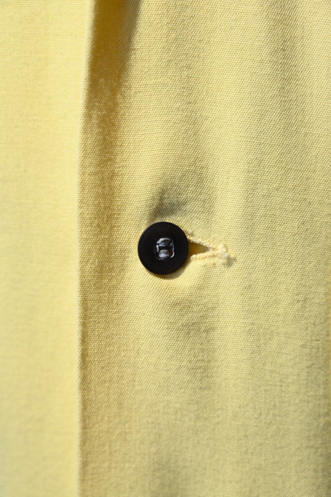 us 1950's~ "ARROW" yellow rayon shirt