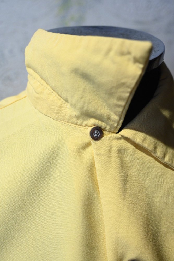 us 1950's~ "ARROW" yellow rayon shirt