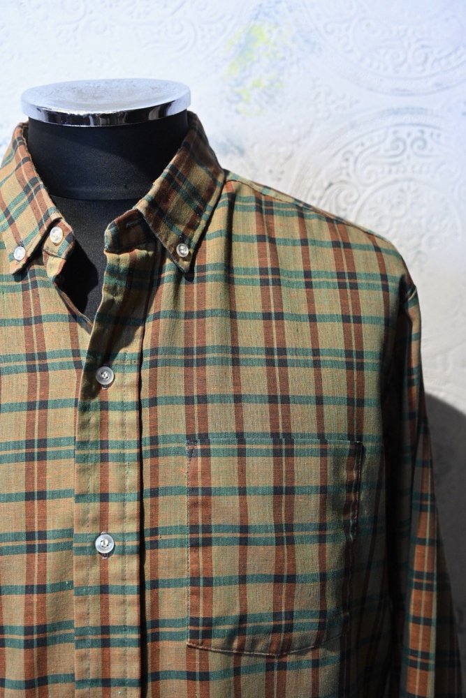 us 1960's~ ""Mr.LEGGS" check shirt