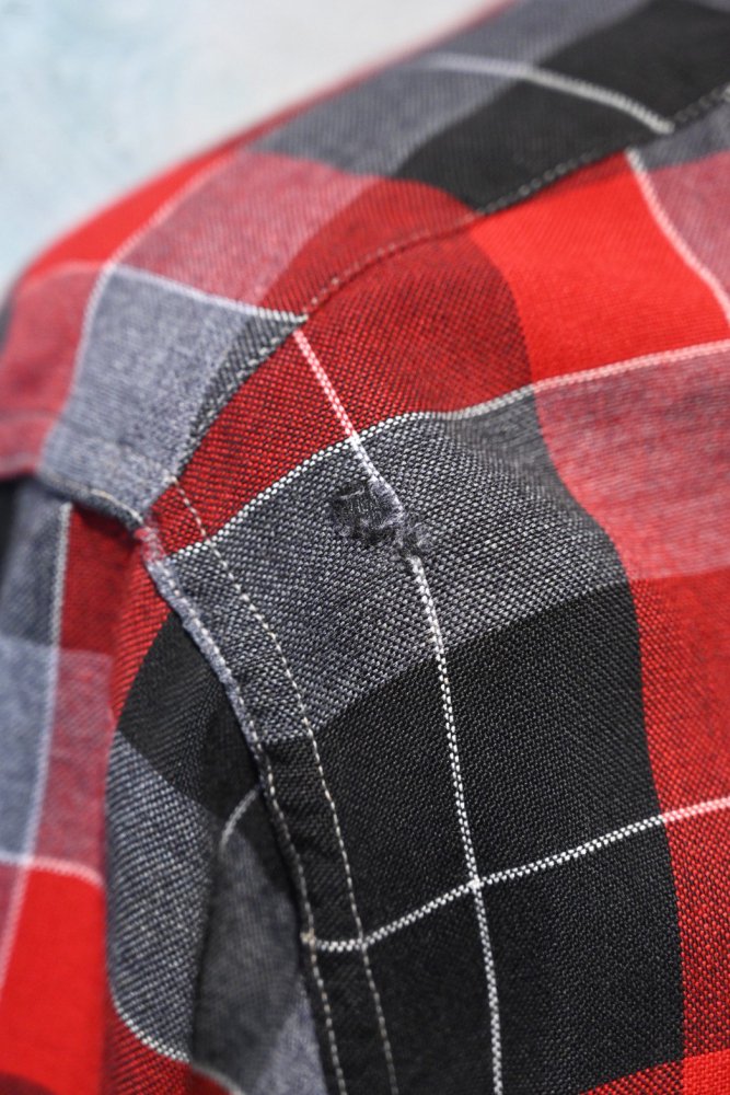 us 1960's "Balmor" rayon check shirt 