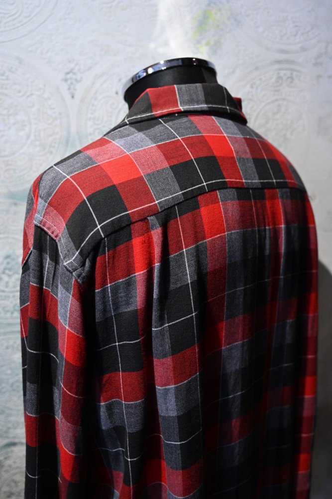 us 1960's "Balmor" rayon check shirt 