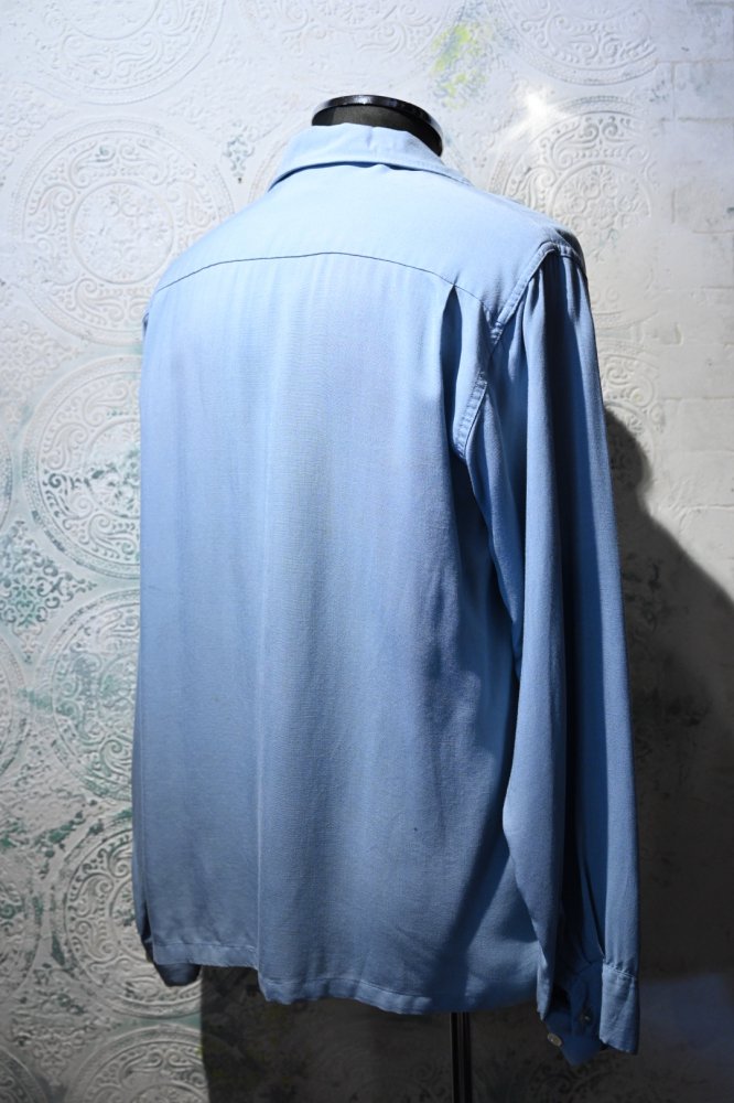 us 1950's~ "Monte Carls" rayon shirt