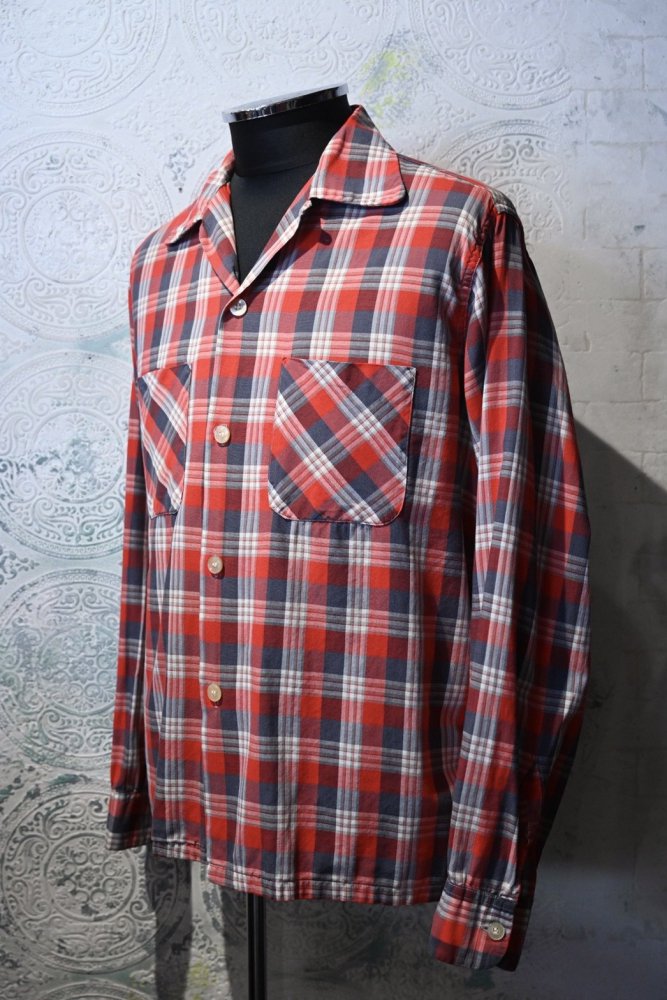 us 1960's "Towncraft" cotton check shirt