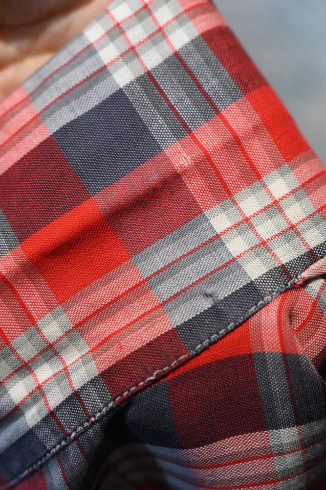 us 1960's "Towncraft" cotton check shirt