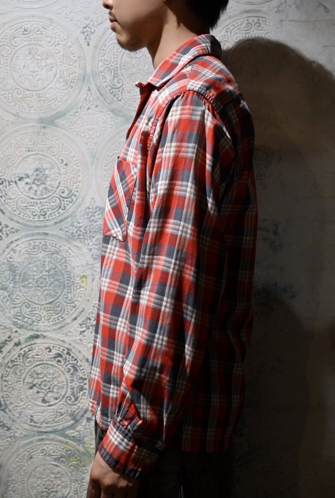 us 1960's "Towncraft" cotton check shirt